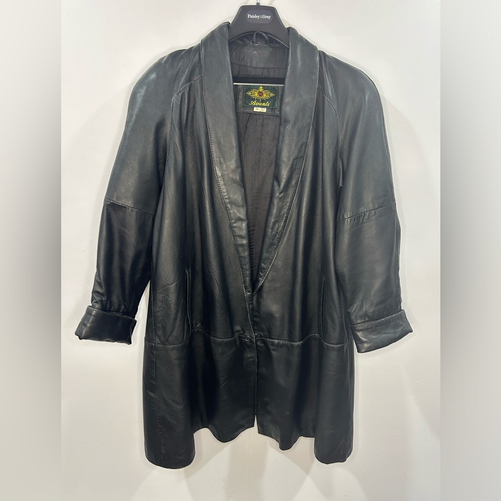 Women's Avanti Black Leather Jacket Size Medium